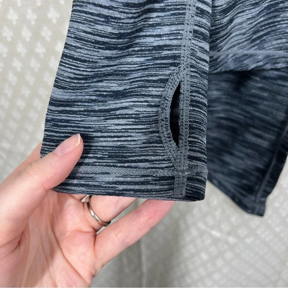 Zyia Blue Space Dye Open Twist Back Top - Picture 4 of 7